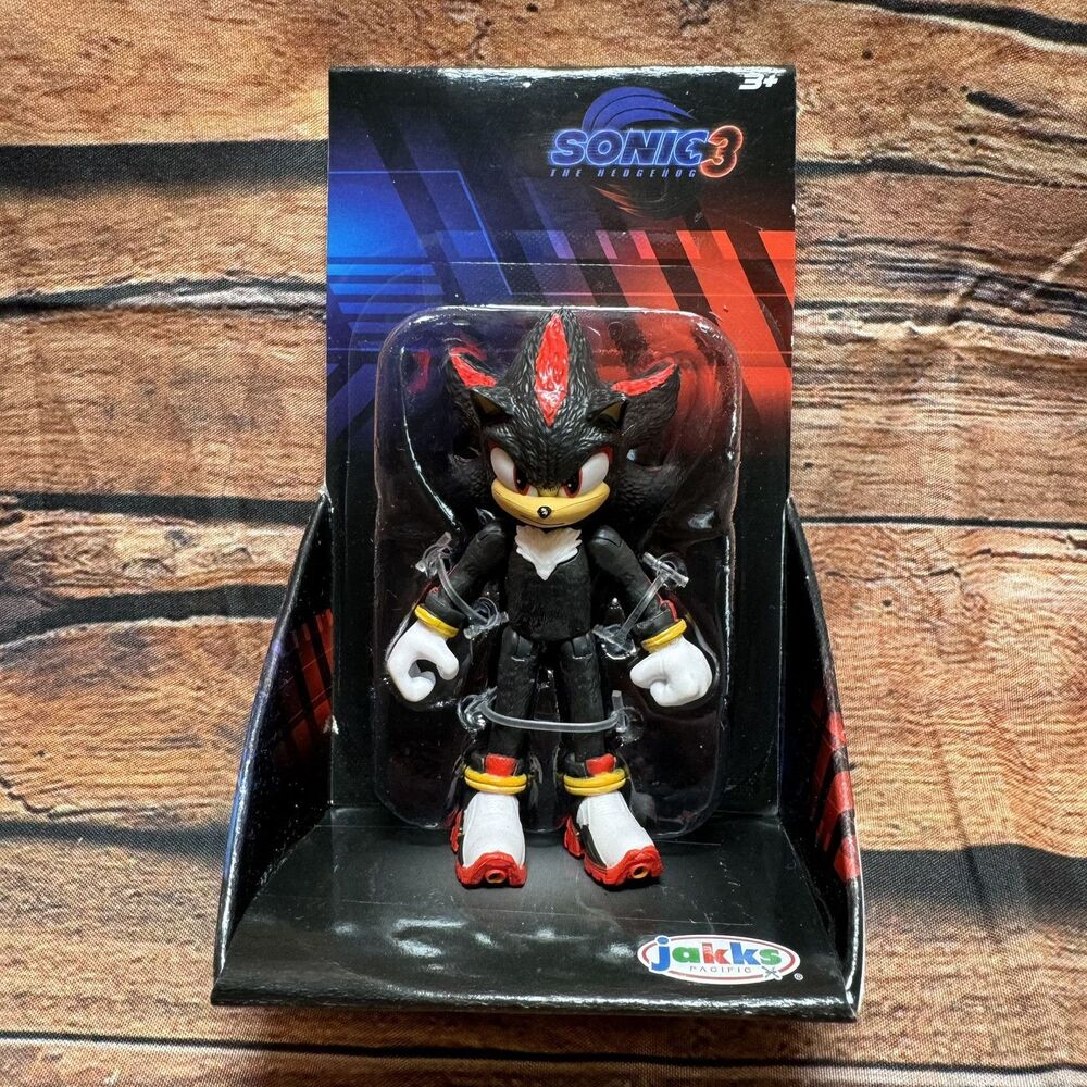 Sonic the Hedgehog 3 Movie Shadow 2.5” Action Figure Jakks Pacific 2024 NEW
